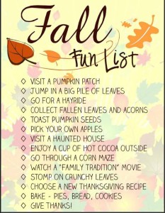 Fall Family Fun List #Apartments
